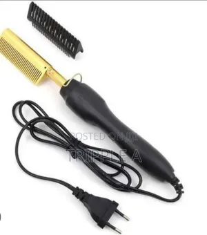 Gold Black Newest Gold Hair Comb Fast Hair Straightener