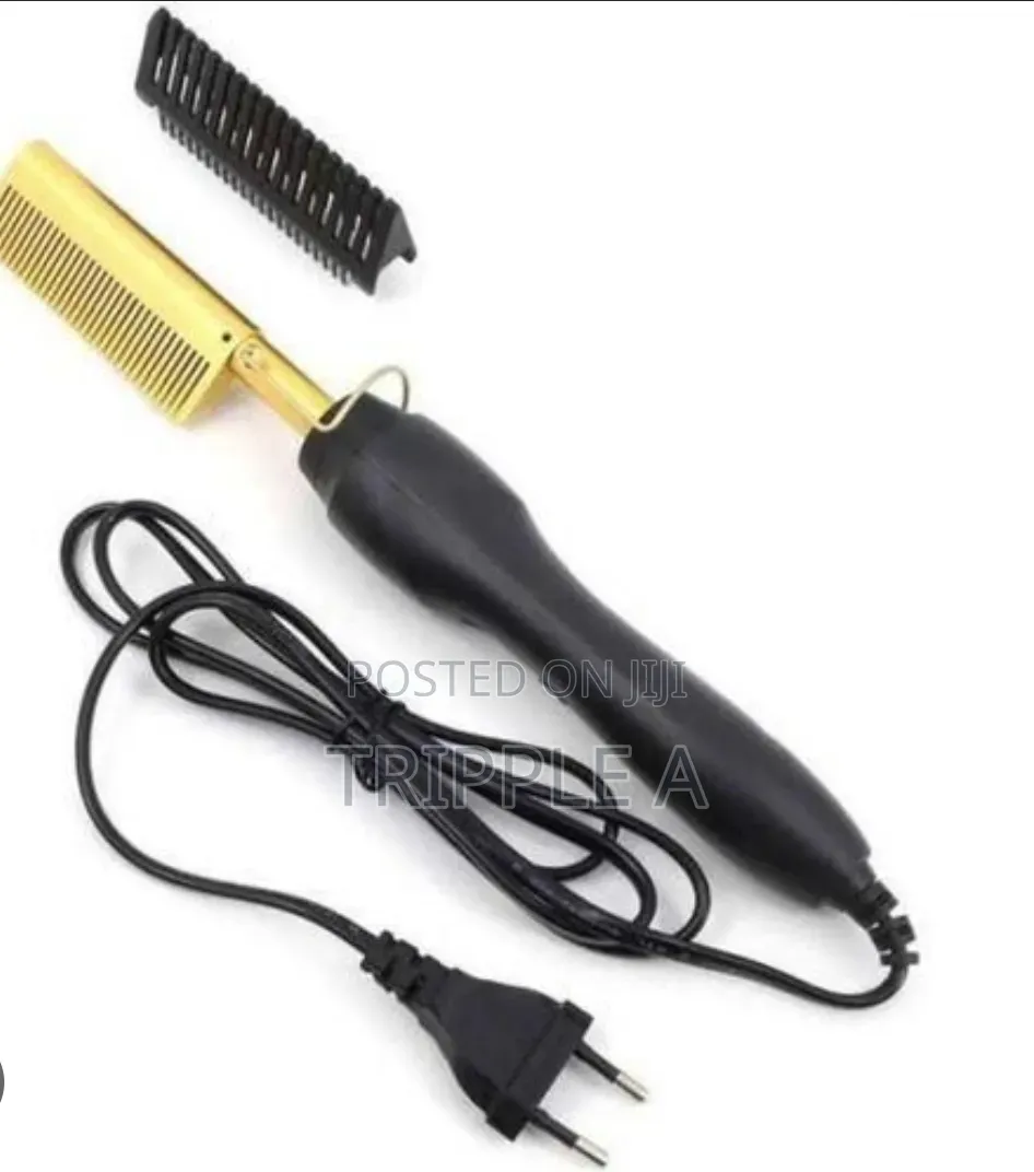 Gold Black Newest Gold Hair Comb Fast Hair Straightener