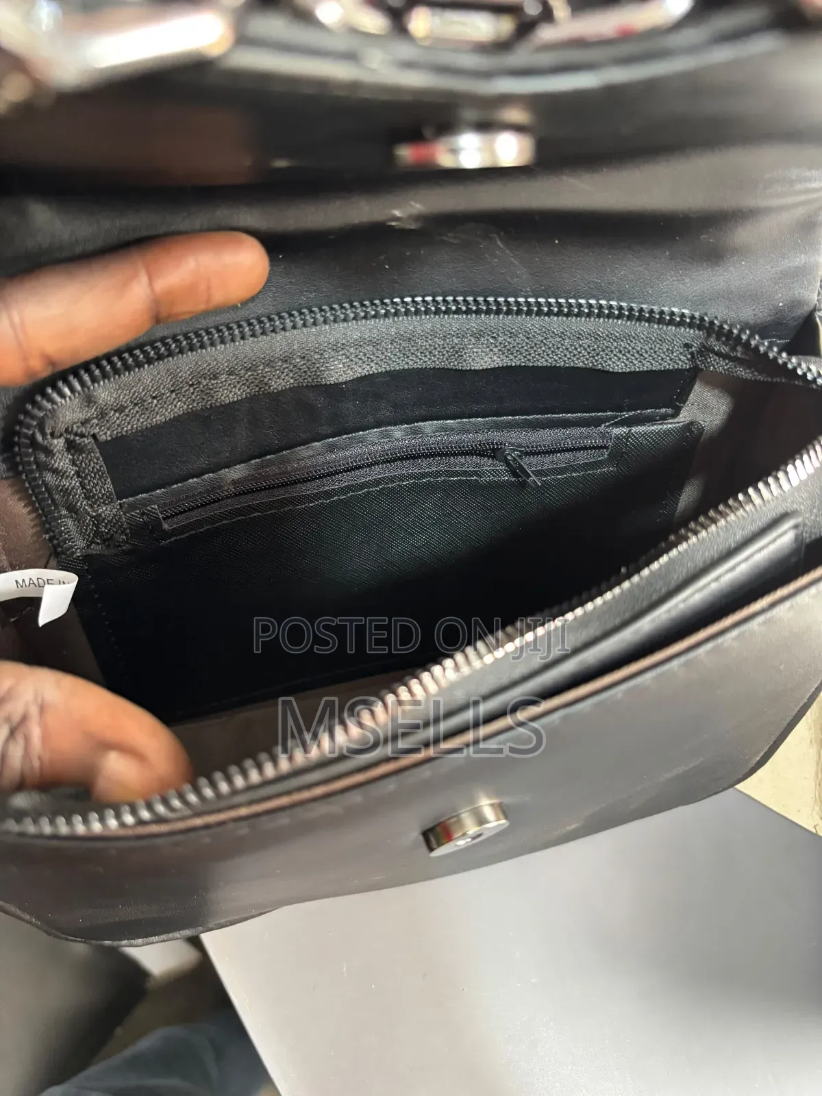 Velvet Black Hand Bag