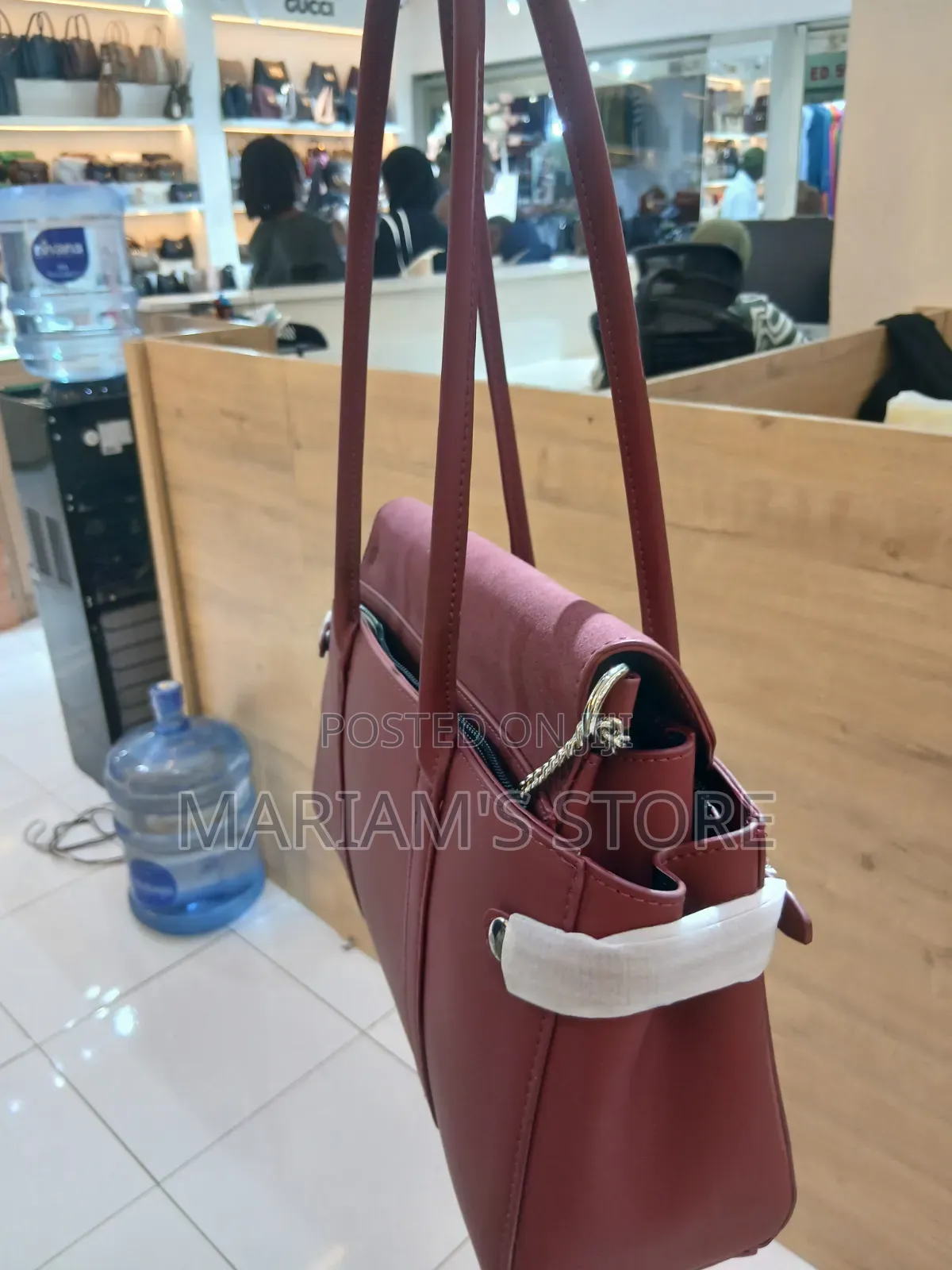Chrisbella 2-in-1 Structured Shoulder Handbag With Smooth Fuex