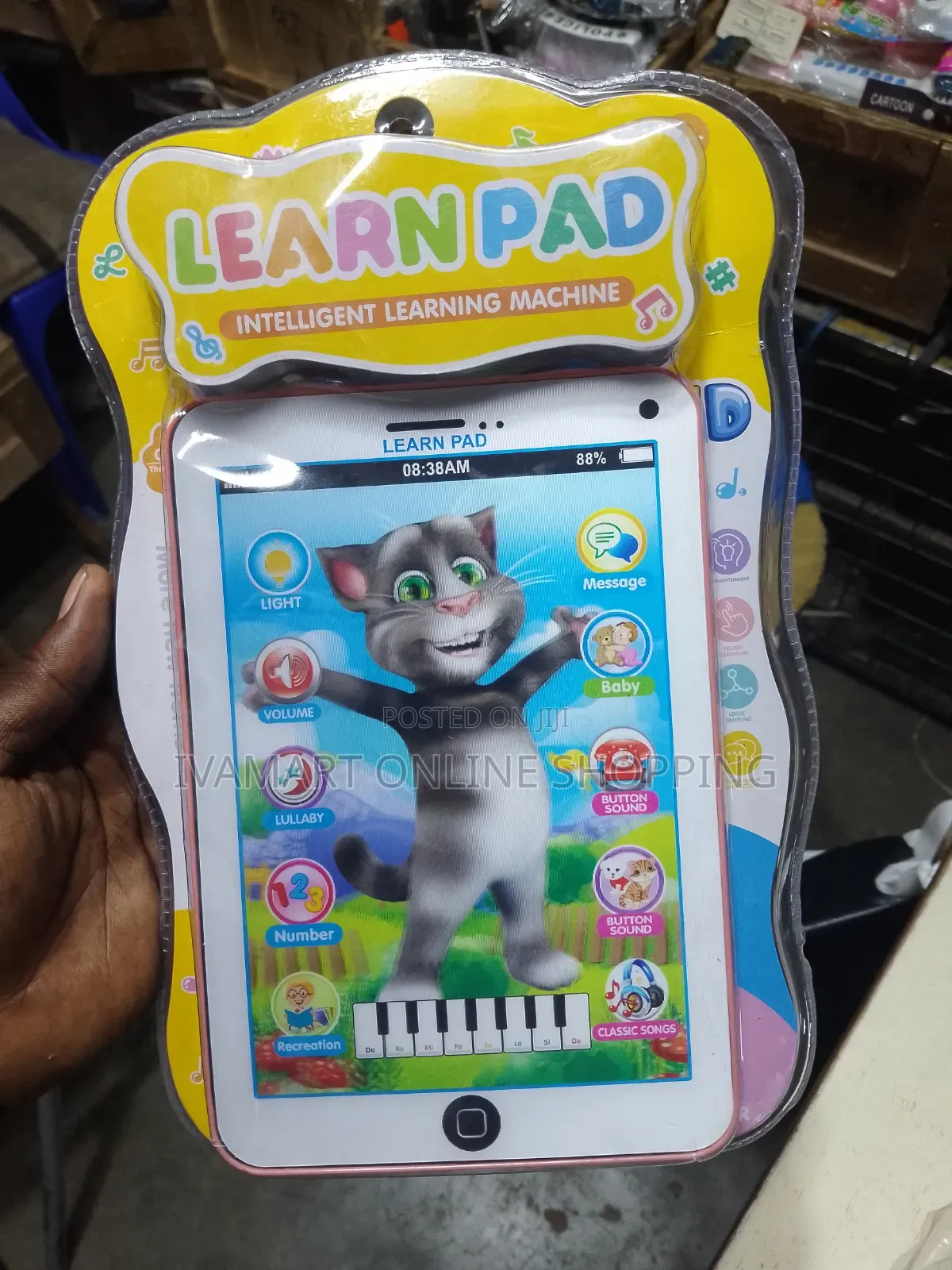Talking Tom Intelligent Learn Tablet Toy for Kids - Battery Operated
