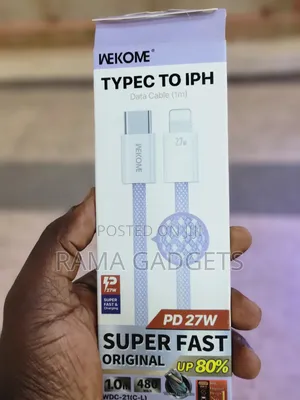 Type-C to Lightning (IPH) Data and Fast-Charging Cable,