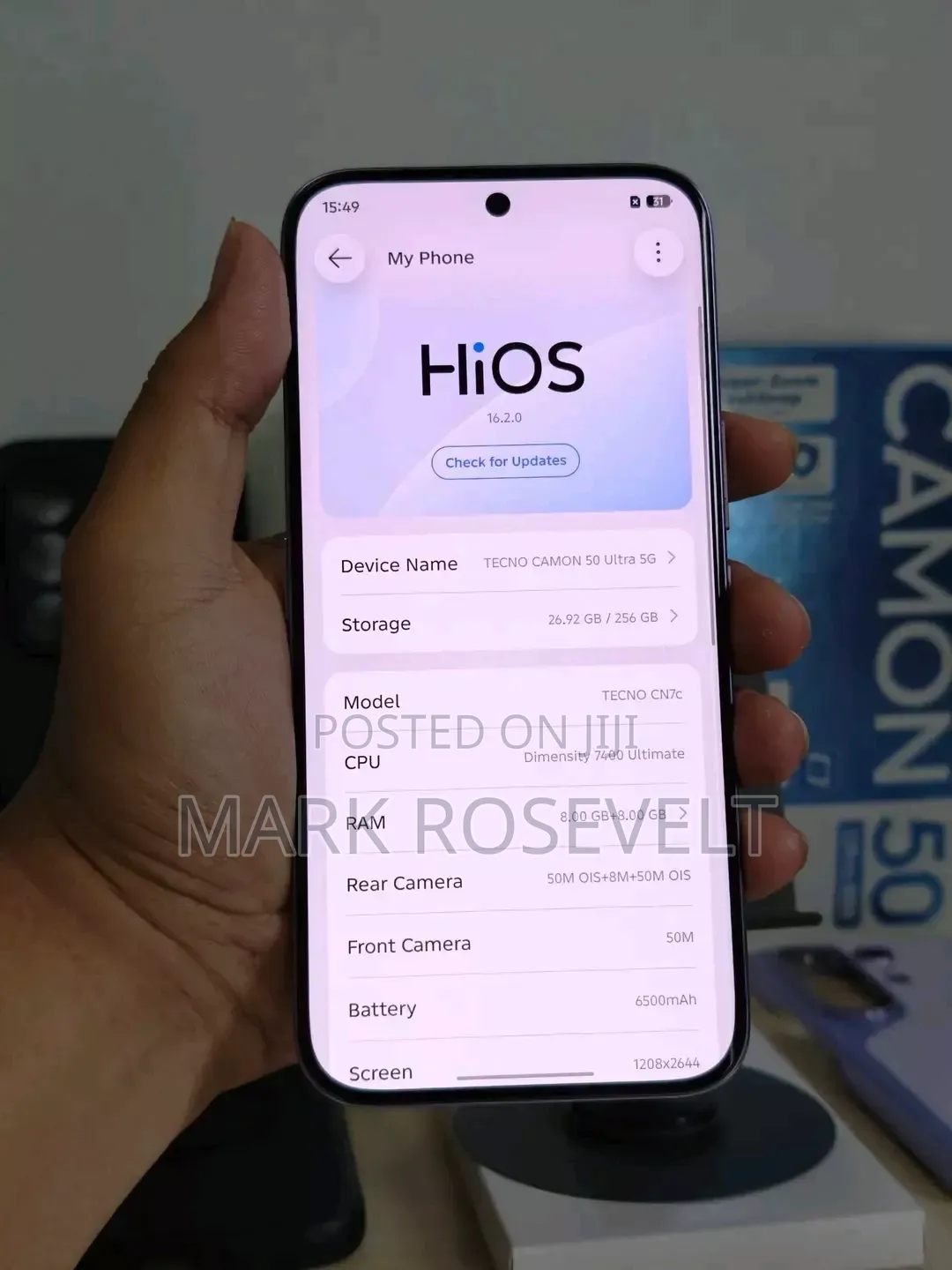 New Tecno Camon 50 Ultra 256 GB Pink