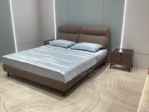 King Size Bed Fabric With Two Side Drawers