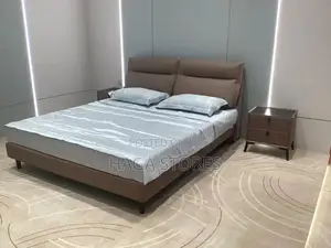 King Size Bed Fabric With Two Side Drawers