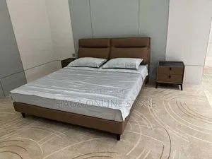 King Size Bed Fabric With Two Side Drawers