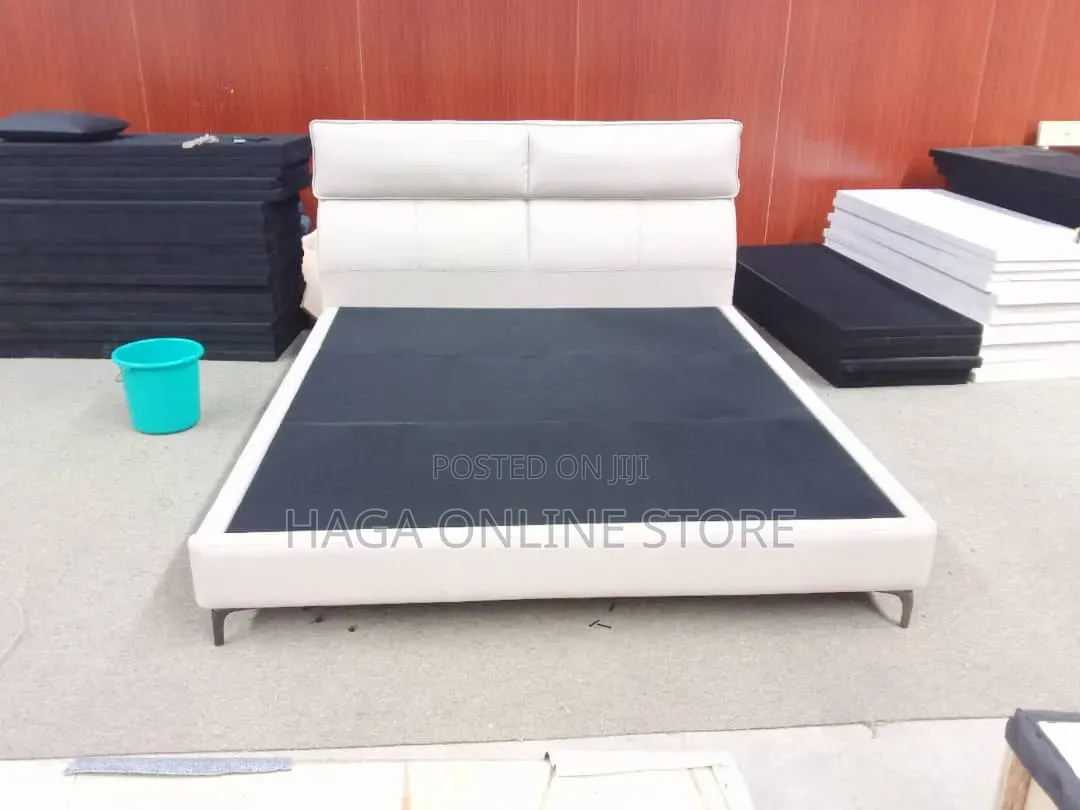 King Size Bed Fabric With Two Side Drawers