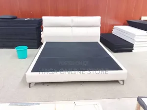 King Size Bed Fabric With Two Side Drawers