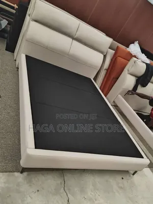 King Size Bed Fabric With Two Side Drawers