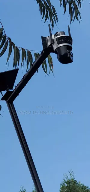 Solar Camera Mouned on Pole