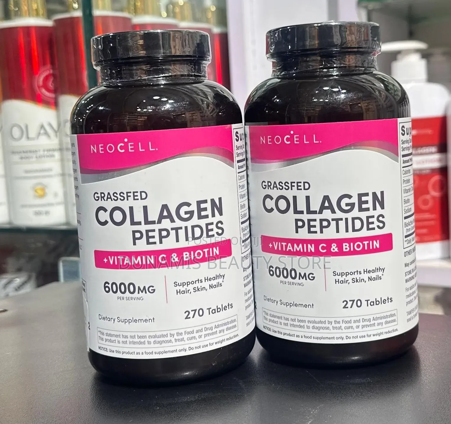 Neocel Grassfed Collagen Peptides Vitamin C and Biotin 6000mg 270s