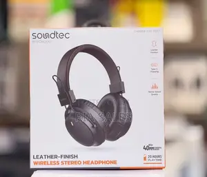 Porodo Soundtec Leather-Finish Wireless Stereo Headphone
