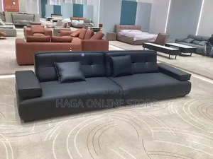 Leather Black Living Room Sofa