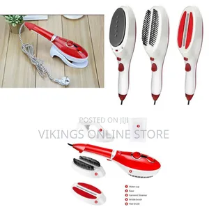 Steam Ironing Brush - Red, White