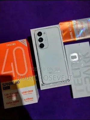 New Tecno Spark 40 Pro+ 256 GB White