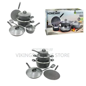 10 Piece Granite Non-Stick Cast Aluminium Cookware Sets