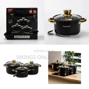6 PC Non-Stick Saucepans Cookware Dishes Pots Cooking Pans PFOS, PFOA