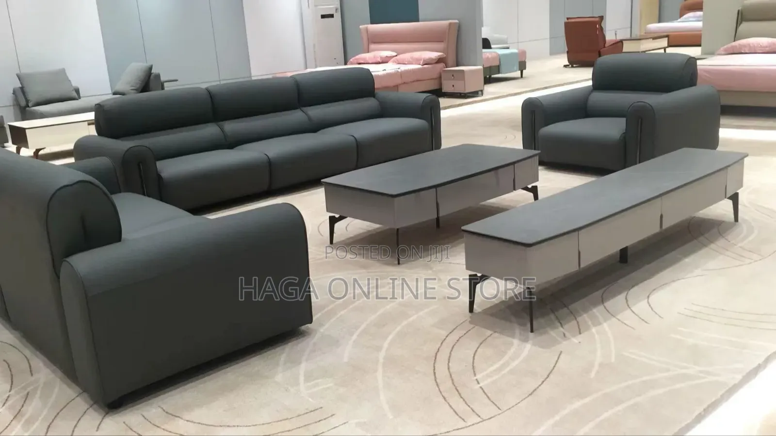 Sectional Leather Sofa 3+2+1