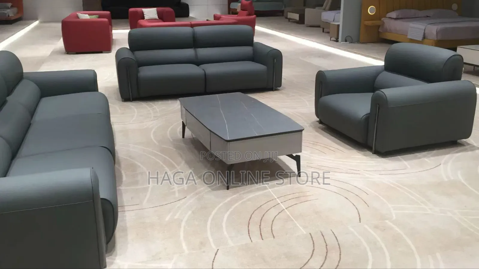 Sectional Leather Sofa 3+2+1