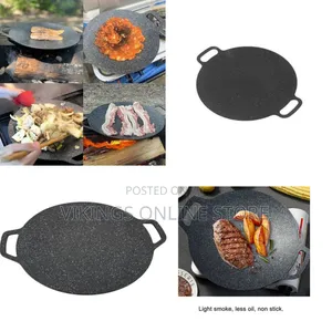 30cm Thermal Conductivity BBQ Grill Pan,Non Stick Circular Round Stove