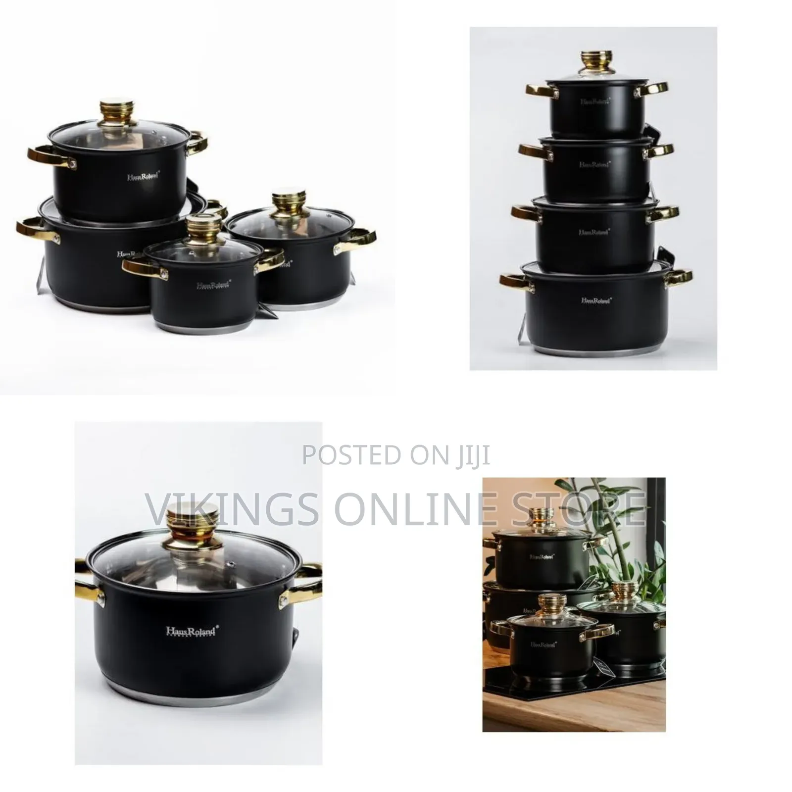 8 PC Non-Stick Saucepans Cookware Dishes Pots Cooking Pans PFOS