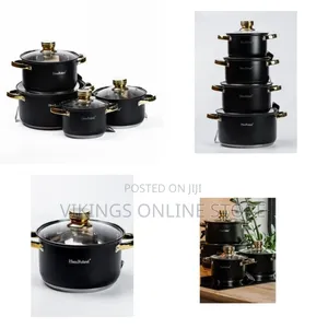 8 PC Non-Stick Saucepans Cookware Dishes Pots Cooking Pans PFOS