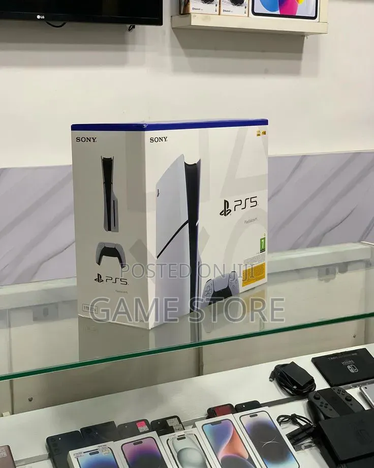 PS5 Slim Brand New Sealed Box Make Sleek Space-Saving Design Fit