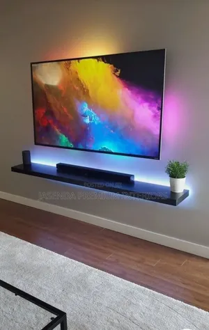 Floating TV Stand 1.4m Black | Wall Mount Free Delivery 