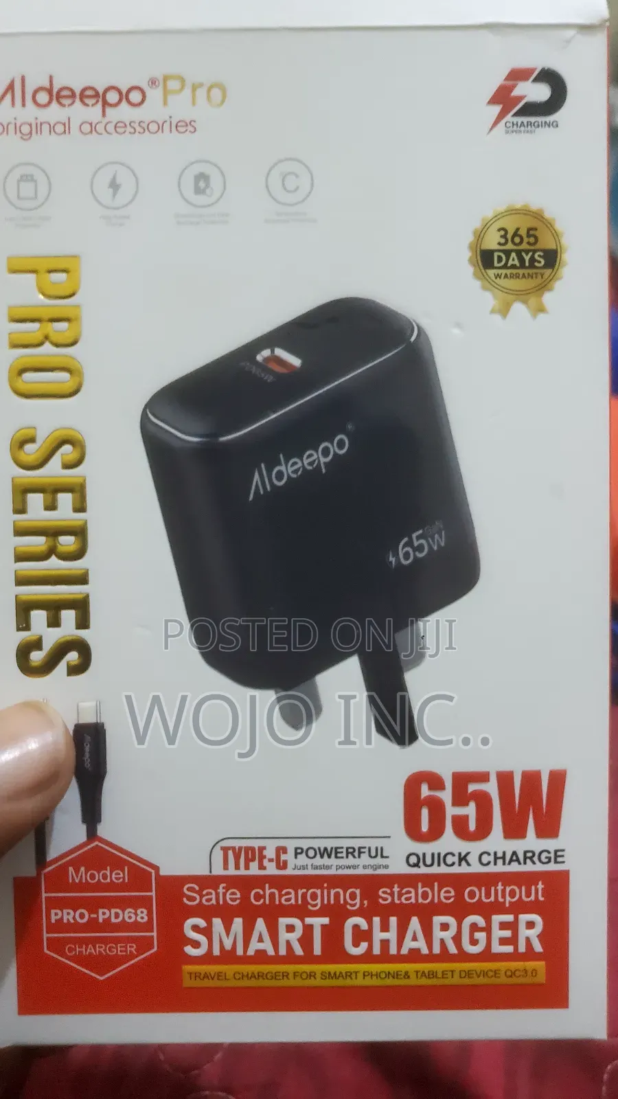 Aldeepo 65W Super Fast Charger (Type-C) #UK PLUG – Brand New!