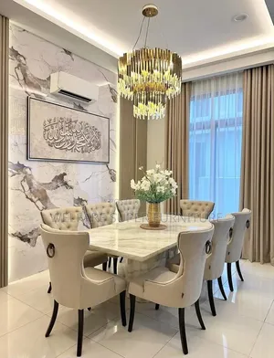 Simple Dining Table 6seater in Cream Colors