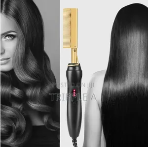 Newest Design Electric Hot Heat Pressing Comb