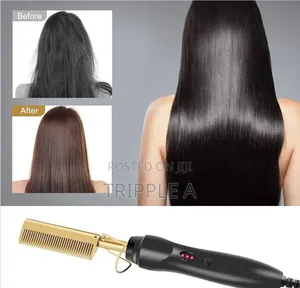Newest Design Electric Hot Heat Pressing Comb