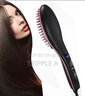 Automatic Hair Brush Straightener