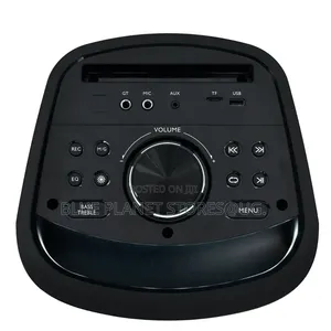 SONASHI Dual 6.5" Rechargeable Speakers With 2 Wireless Microphones.