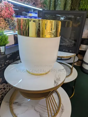 Stylish Flower Dec Gold Silver