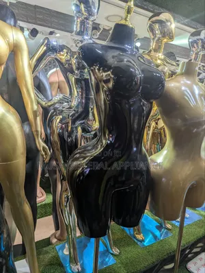 Glossy Black and Metallic Gold