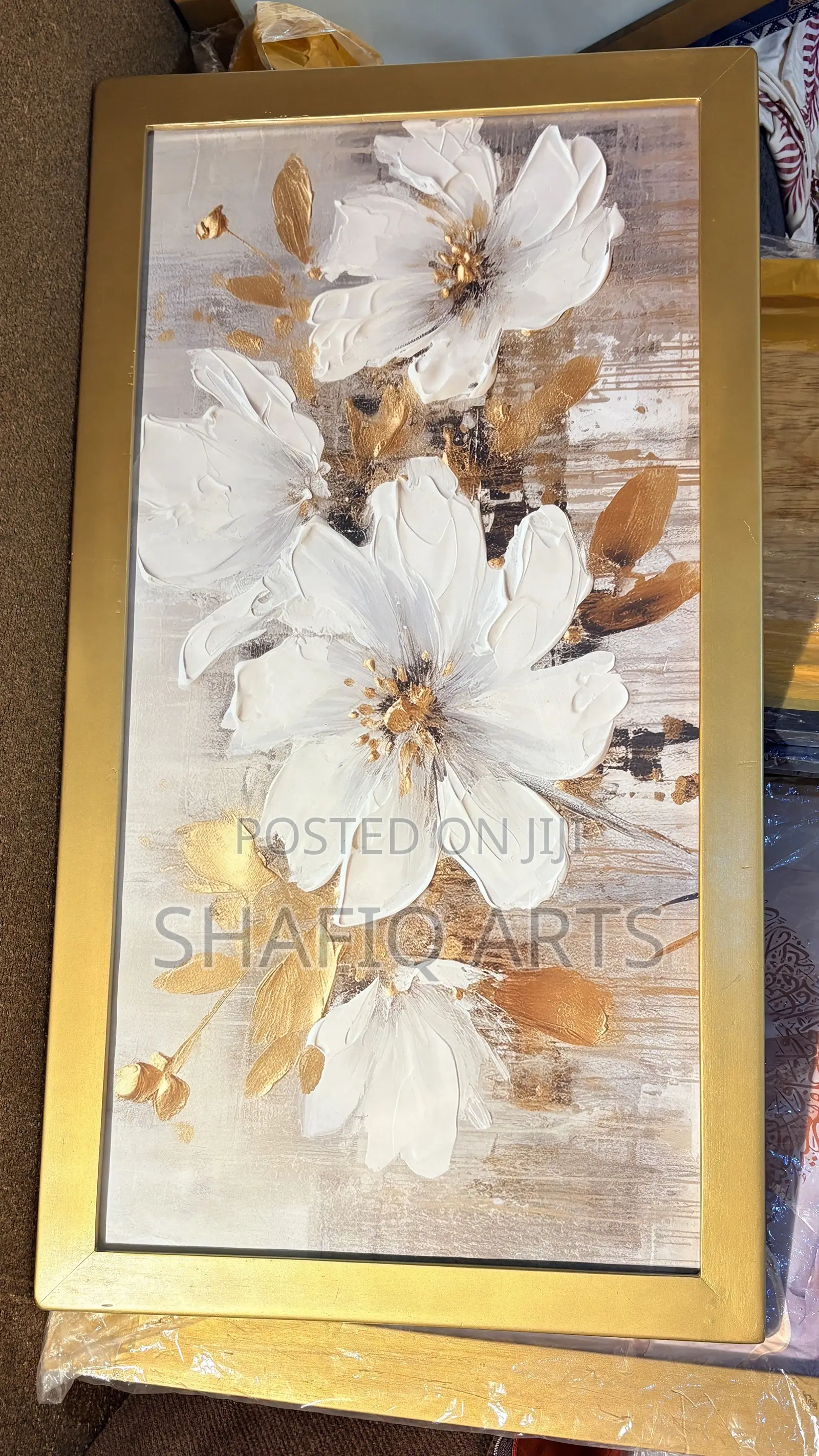 100cmx50cm Modern Floral Art Framed Original Canvas