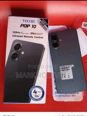 New Tecno Pop 10 128 GB Black
