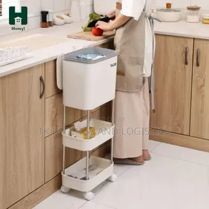 Non Bending Garbage Bin Storage Rack