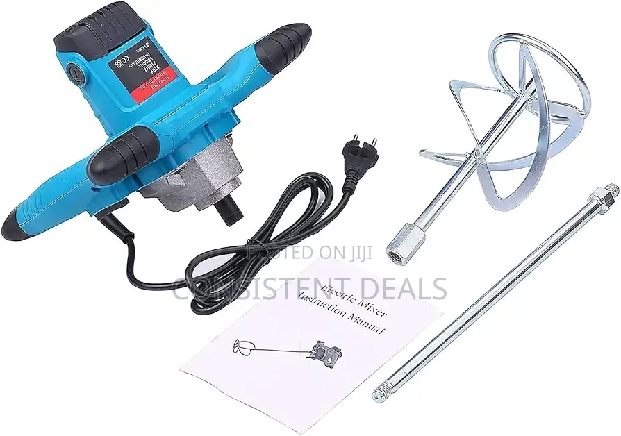 Electric Paddle Mixer, Portable Cement Mixer for Stirring