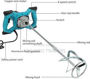 Electric Paddle Mixer, Portable Cement Mixer