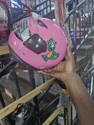 Pink Children's Full-Face Safety Helmet