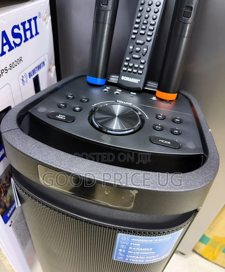 Sonashi Dual 6.5" Rechargeable Speaker (SPS-8020R