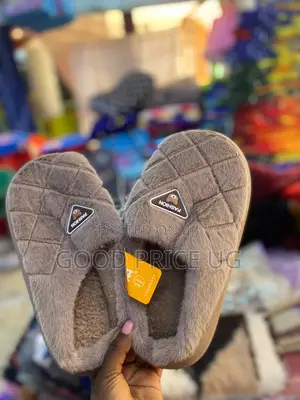Brown Plush House Slipper
