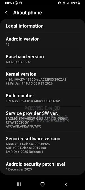 Samsung Galaxy A03 32 GB Black