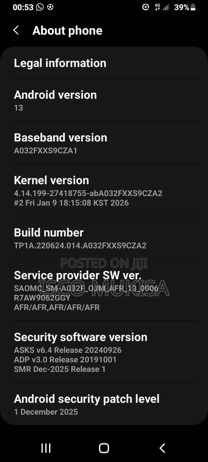 Samsung Galaxy A03 32 GB Black
