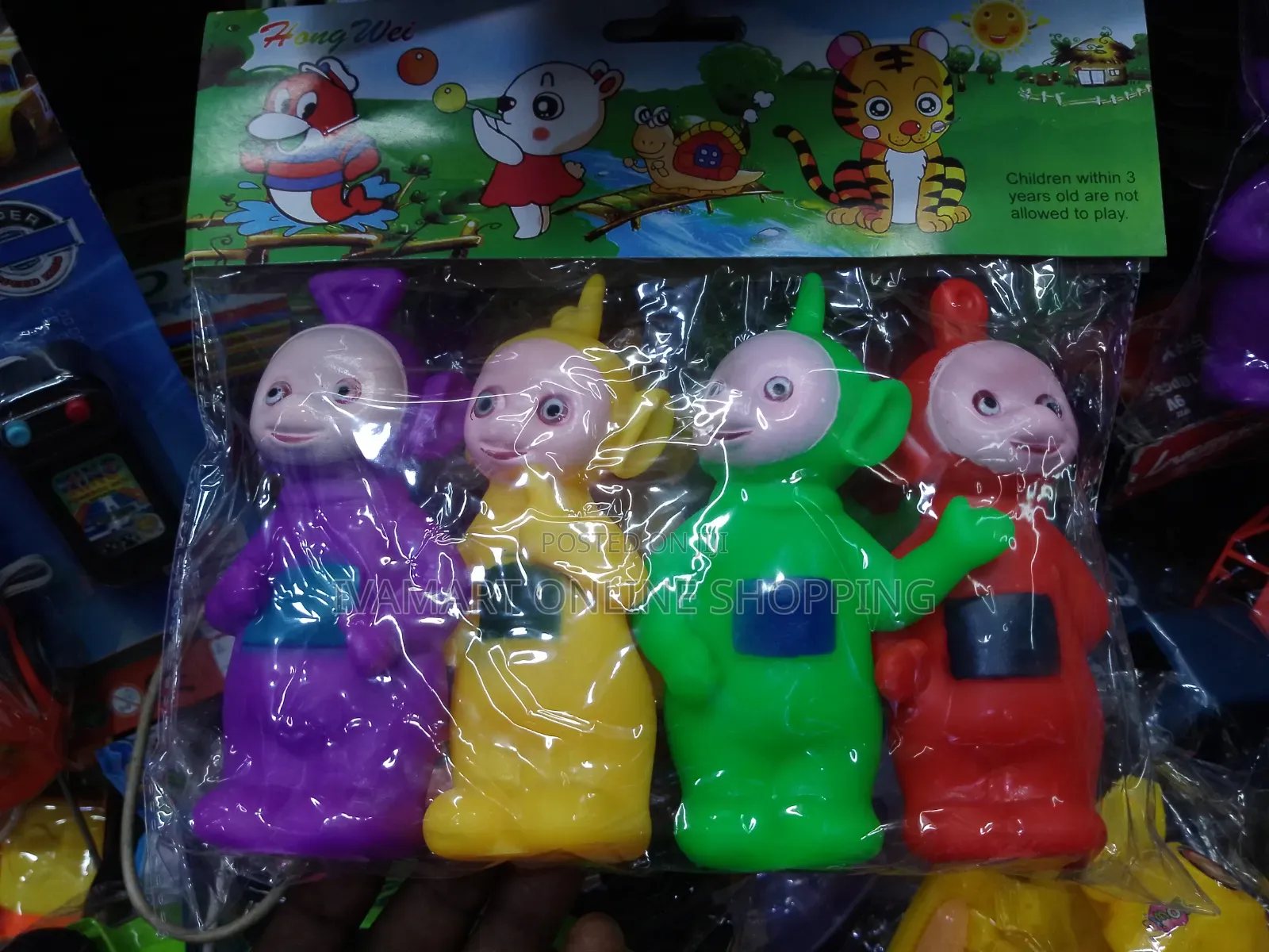 A Pack of Teletubbies Toys for Kids - Squeeze and Makes Sounds