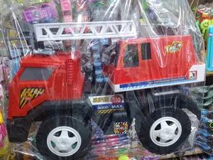 Heavy Duty Fire Truck Toy for Kids - Manually Pushed