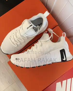 Original White Nike Free Metcon 6 Work Out Training Sneakers