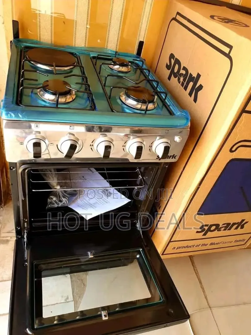 50x50cm SPJ Gas Cooker – 3 Gas Burners + 1 Electric Hotplate With Oven